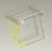 Waste bin with a slider